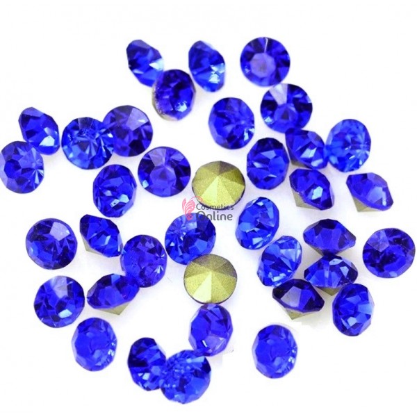 Diamante 100 buc de unghii 3D, DS037 Blue Marin 2,5mm